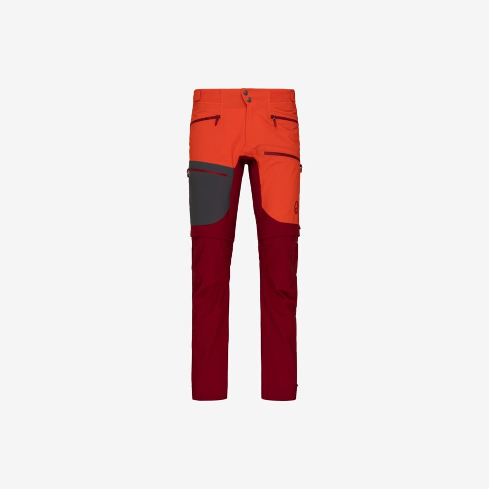 Norröna trollveggen flex1 Zip-off Pants M's Arednalin/Rhubarb