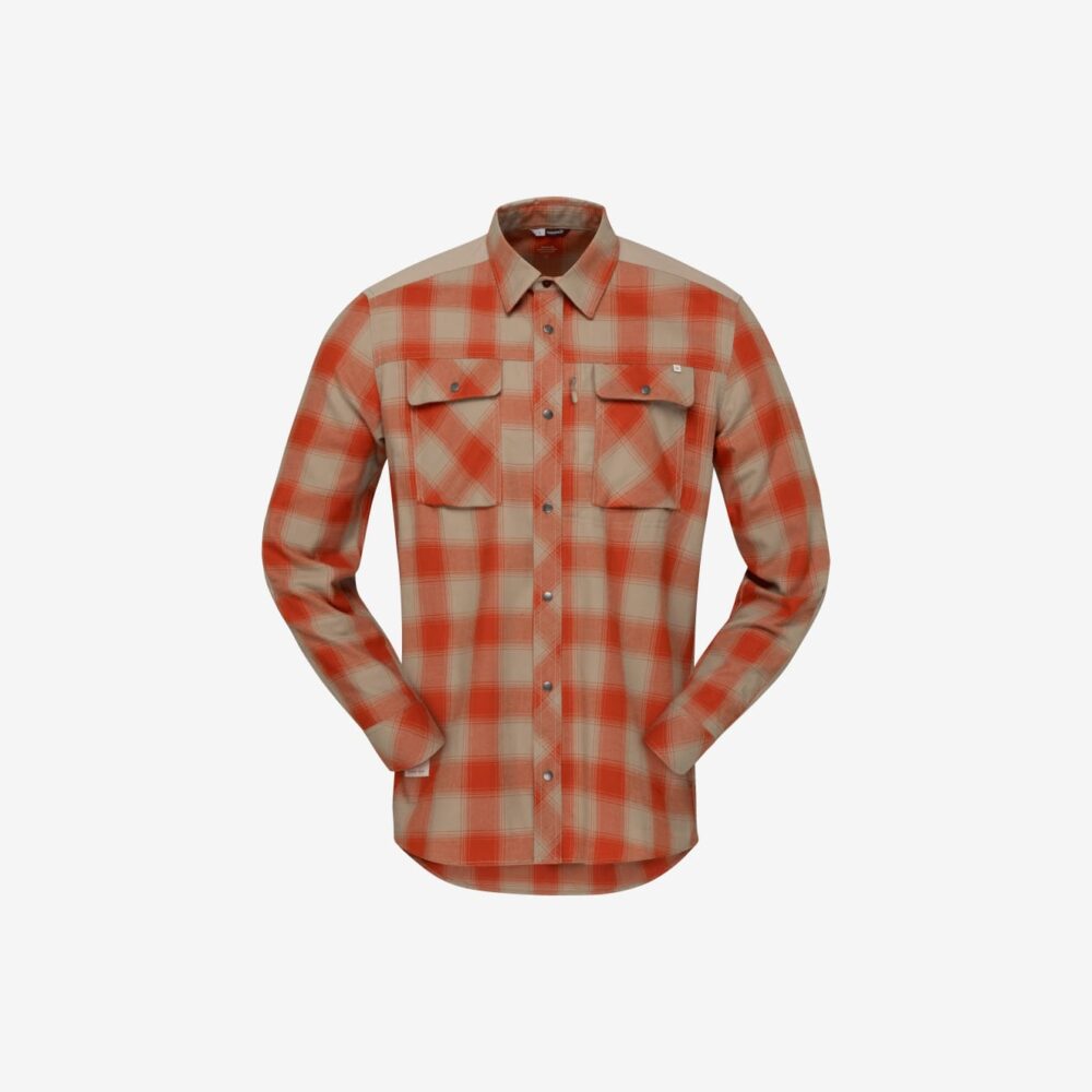 Norröna femund flannel Shirt M's Pureed Pumpkin